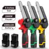 6-Inch Mini Cordless High-Power Electric Chain Saw Garden Tree Feller Wood Cutting Machine