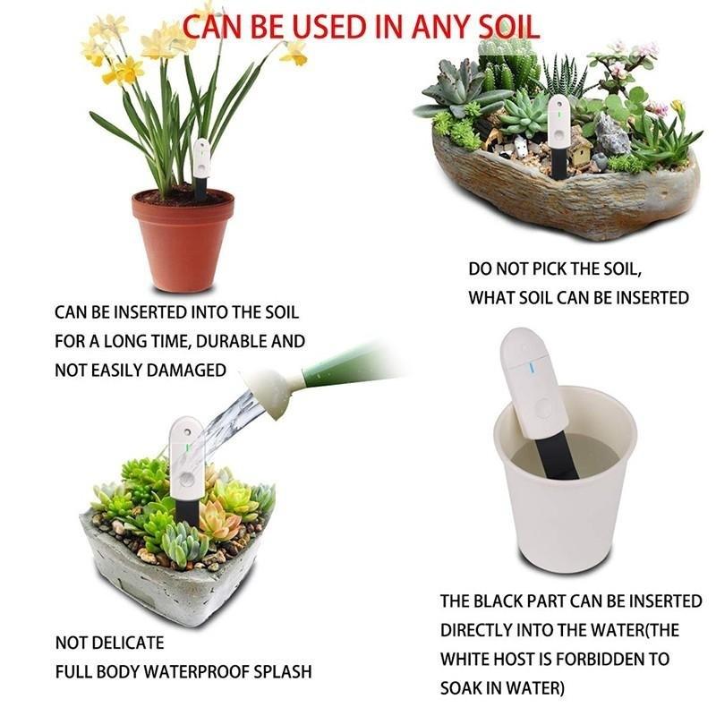 Intelligent Soil Moisture Detector, Plant Flower Soil Instantaneous Moisture and Humidity Meter, Horticultural Detector