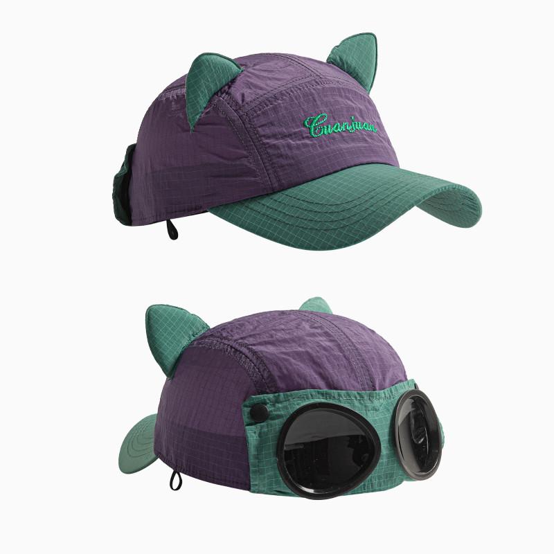 Summer Korean Style Baseball Cap With Sun Protection And Breathable Polyester For Girls