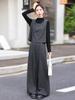 2026 Spring Women's Trendy Three-Piece Set: Stylish Top, Vest & Wide-Leg Pants