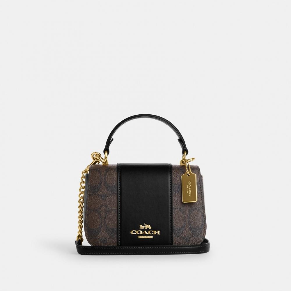 

Верхняя ручка Coach Lysa из канвы Signature