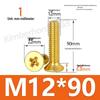 Copper Phillips Countersunk Head Machine Screws, Sizes M2–M4, Lengths 6/8/10/12mm