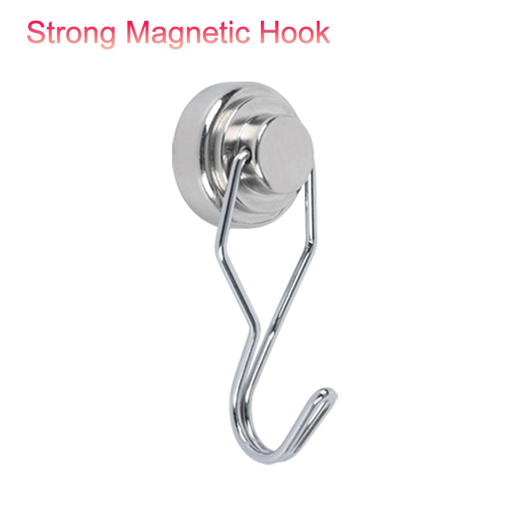 Mocne Haczyki Magnetyczne Wieszak Neodymowy Obrotowy Haczyk Magnesy do Przechowywania Ściennego Dekoracja Organizer Kuchenny Wieszanie Banerów Billboardów