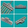 Low Voltage Wire Splitter 1 Input 6 Output LED Lighting Wire Connector Block for LED Strip Lighting Distribution Block