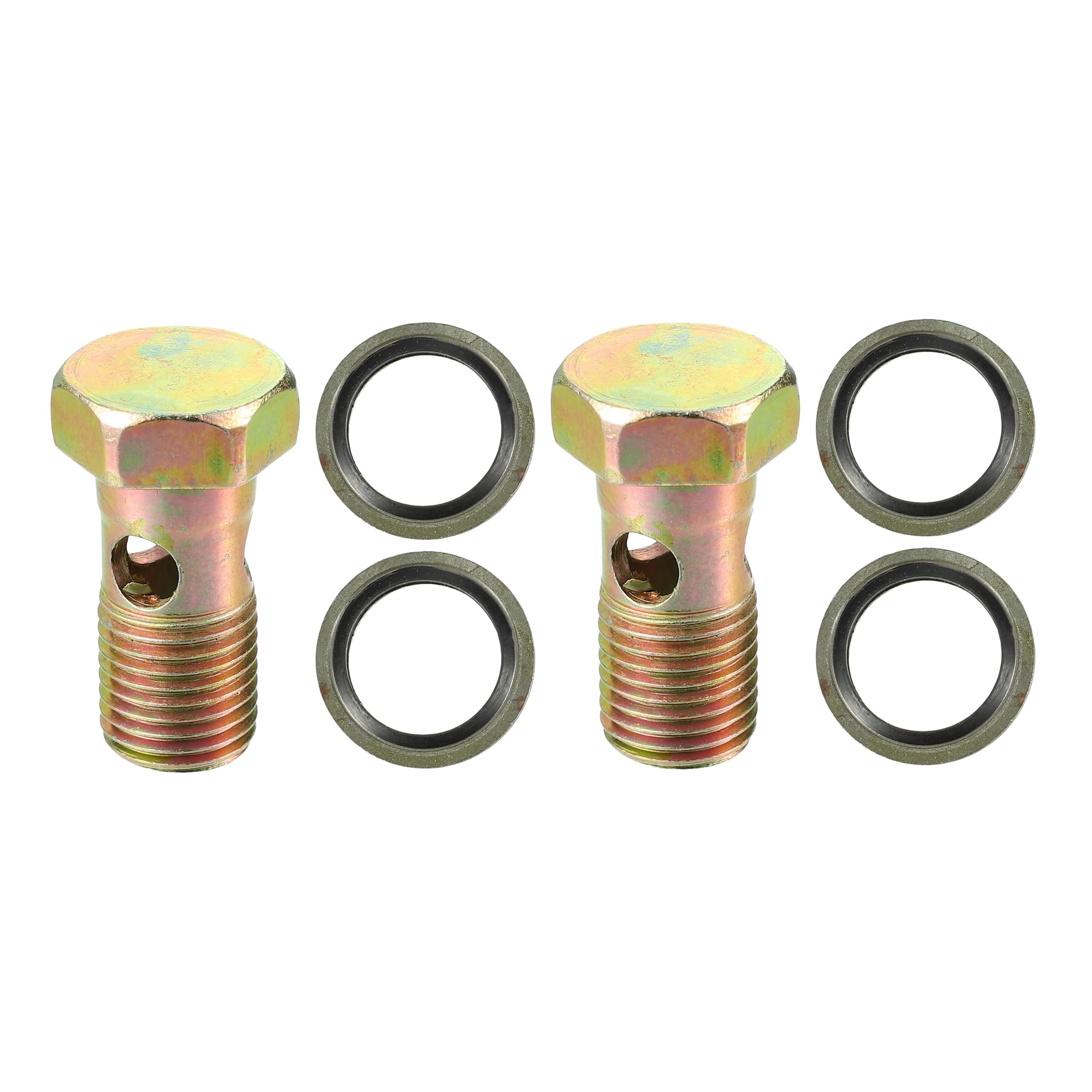 

ACROPIX Universal Motorcycle 3 Hole Hollow Bolt Screw and Washer M14*1.5*34