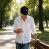 Polo Embroidered Baseball Cap With Wide Brim For Sun Protection And Casual Style