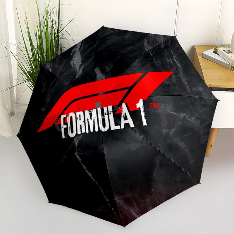 F1 Marble Texture Portable Automatic Umbrella with 8-Rib Lightweight for Women/Men Elegant Umbrella Spiritual Gift
