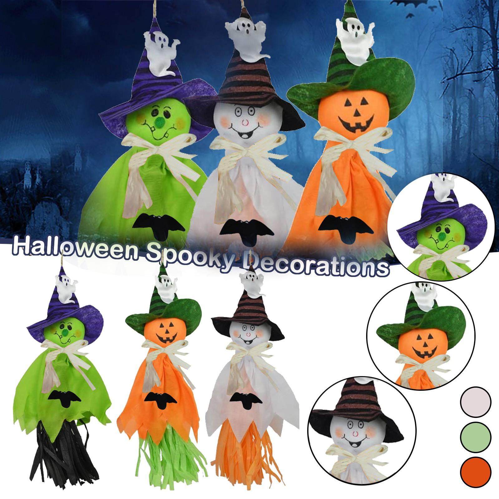 

3 Pcs Halloween Hanging Ghost Pendant Decoration For Patio Garden Party Holiday
