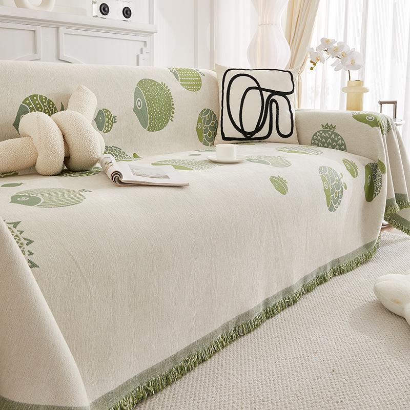 Chenille Sofa Handtuchbezug Handtuch Vier Jahreszeiten Universal Kratzfest Rutschfest Verdickt Beidseitig Verfügbar Sofabezug Sofakissen