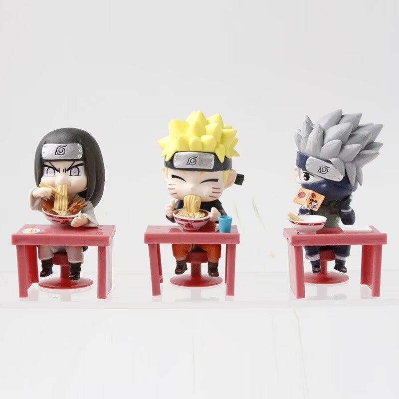Q Version 6 Ramen Hokage, Naruto, Sasuke, Haruno Sakura, Kakashi, Uchi Bo Itachi, Doll Bag Figure