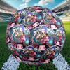 Custom Name Personalized Kpop Demon Hunter Print Size 5 Soccer Ball Training & Match Football, for Team, Kicking, Gift for Football Enthusiasts