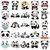 Cute Panda Animal Graffiti Stickers Set - 50 Sheets for Suitcase, Scooter, Computer, and Tablet