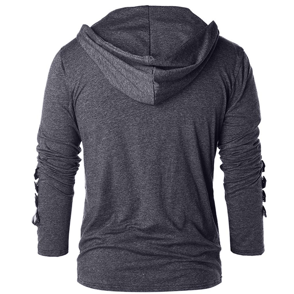 Men's Hooded Sports Casual Loose Casual Sweatshirt Splicing