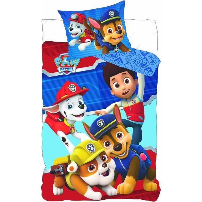 Parure de lit Pat Patrouille - Housse de couette 140 x 200 cm