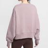 Nike Sportswear Phoenix Fleece Letter Print Pullover Long Sleeve Sweatshirt Women Sweatshirt Light-Mineral-Purple FV7675226