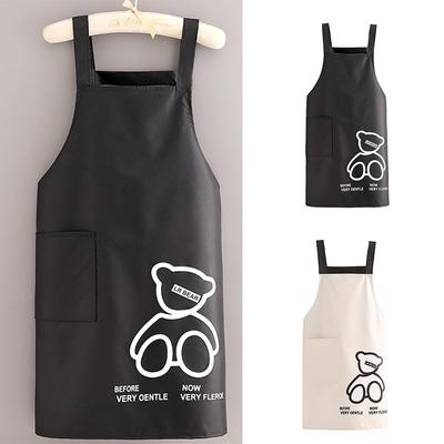 Küchen Latzschürze Wasserdicht Ölfest Kleine Bär Taschen Hausbacken BBQ Kochen Erwachsene Unisex Langlebige Schürze Reinigungswerkzeug