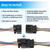 No.22853028 Male and Female Headlights Connector Harness Plug Wire for Chevrolet Silverado 2007-2015 8 Pin Left and Right Headlights Connector