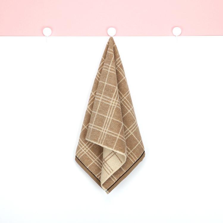 

Class A 100% cotton classic striped towel embroidered gift 72*34cm 105g коричневий
