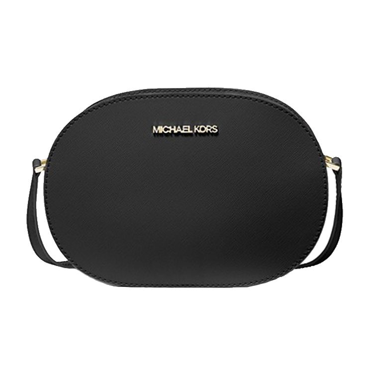 

Michael Kors MK Jet Set Travel Solid Logo Round Camera Bag Unisex Shoulder Bag Black 35T1GTVC6L-BLACK Basic Set (Bag+Dust Bag)