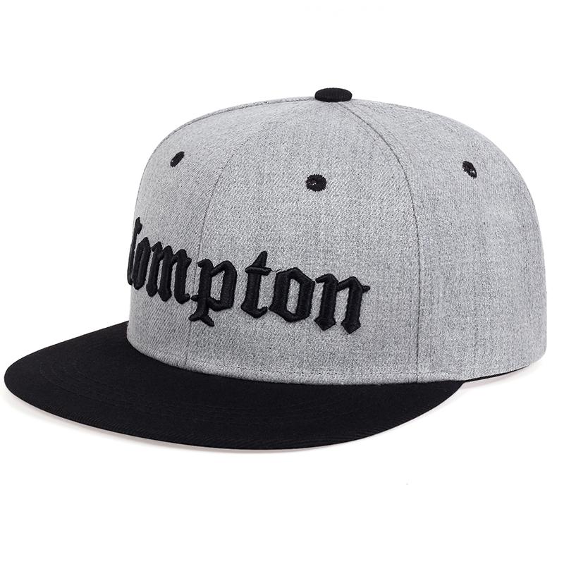Moda Uomo Cappello Ricamato Compton Cappellini Snapback Unisex Cappello Parasole Donna Regolabile Cappellini da Baseball Hip Hop Cappello da Cowboy