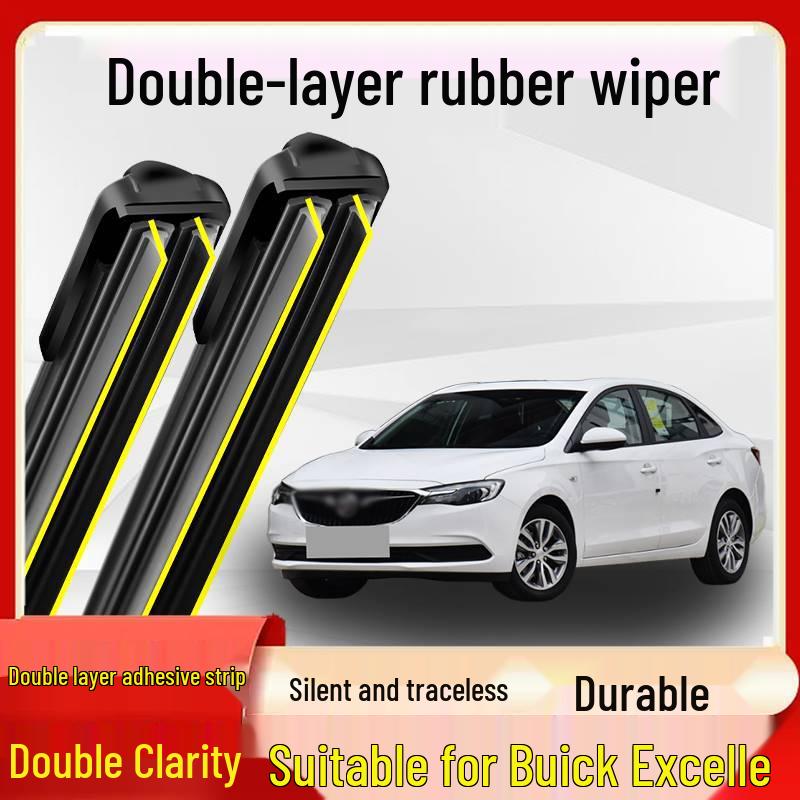 Buick Excelle 09-19 Silent Boneless Double-Layer Rubber Wiper Blade