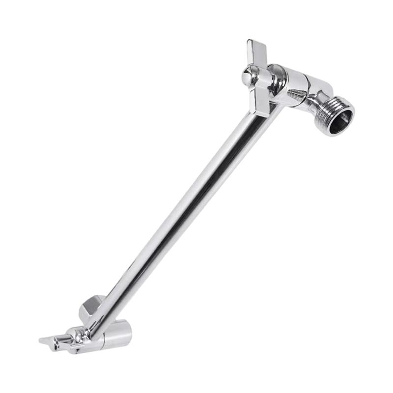 

Stainless Steels Shower Head Brackets Extender Adjustable Shower Head Extension Arm Elbow Support Bathroom Hardware серебряный