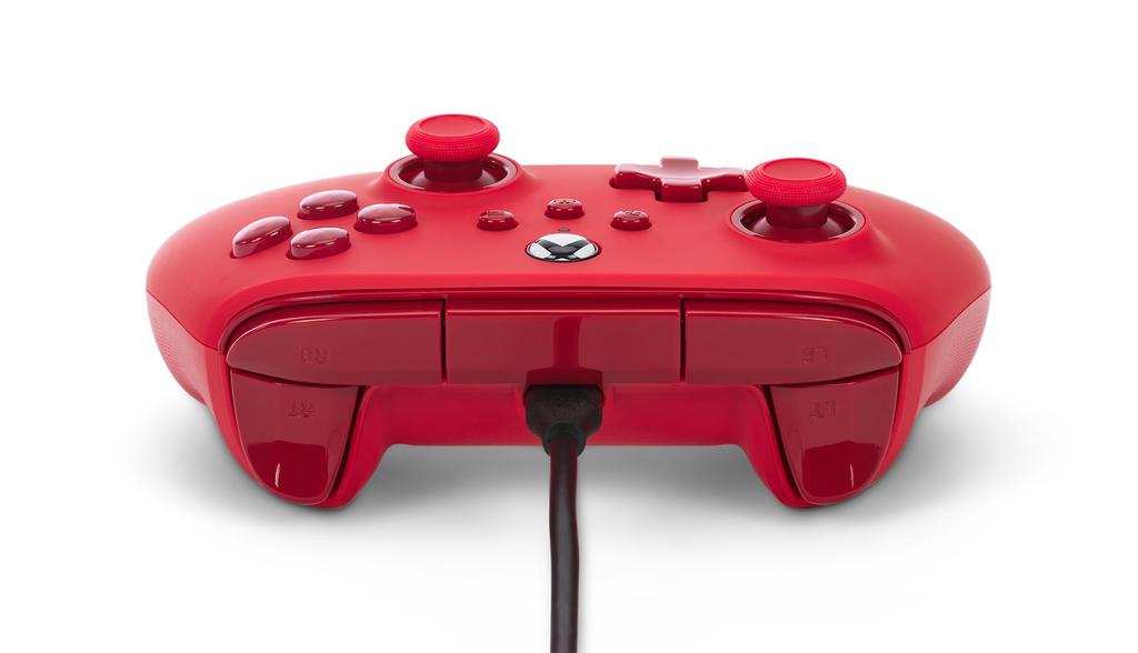 Licensed Xbox PowerA Advantage Wired Controller for Xbox Series Dual Vibration for Xbox Series PC Windows [Officially Product] XS - Red, Function,