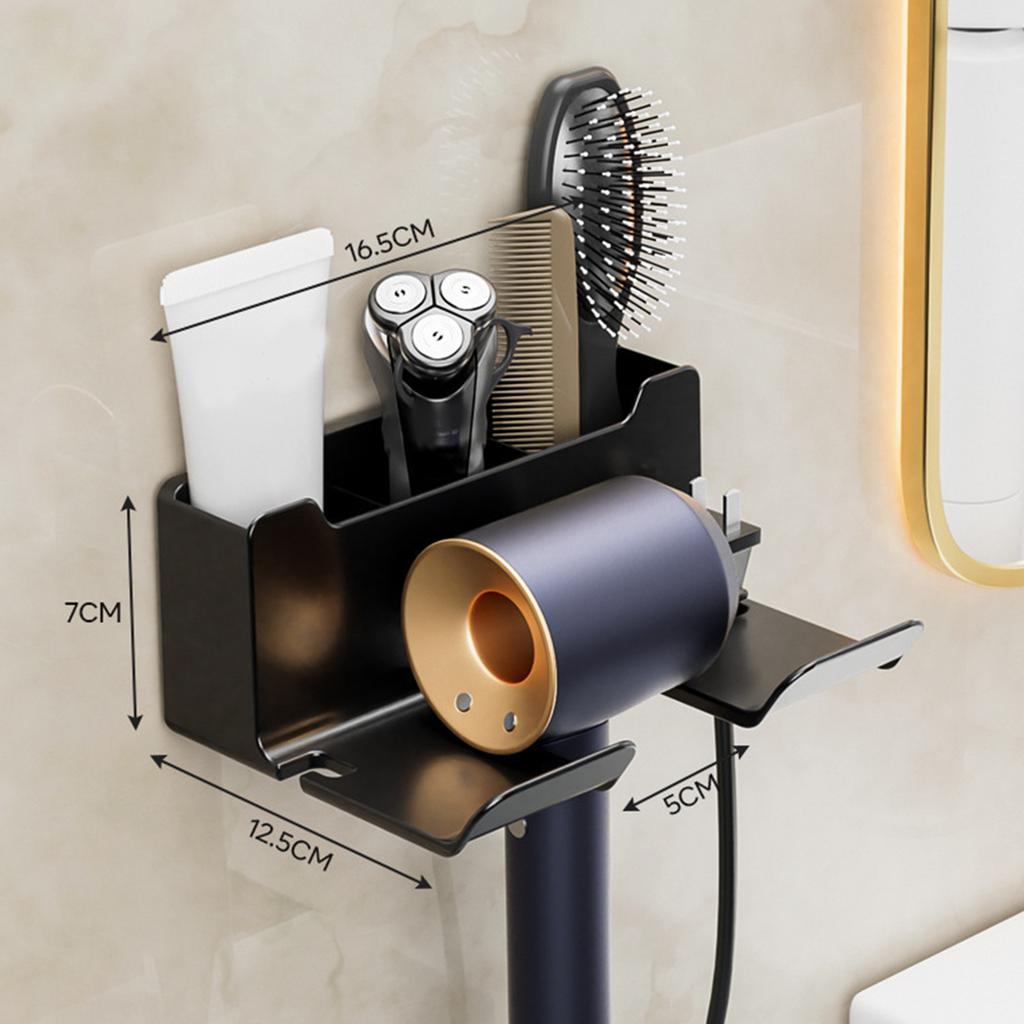 Hair Dryer Holder Wall Dryer Cradle Straightener Stand Hairdryer Organizer Box Toilet Blower Holder Shelf Bathroom Accessories