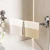 Punching-Free Suction Cup Towel Bar Retractable Paper Towel Holder  Storage Supplies