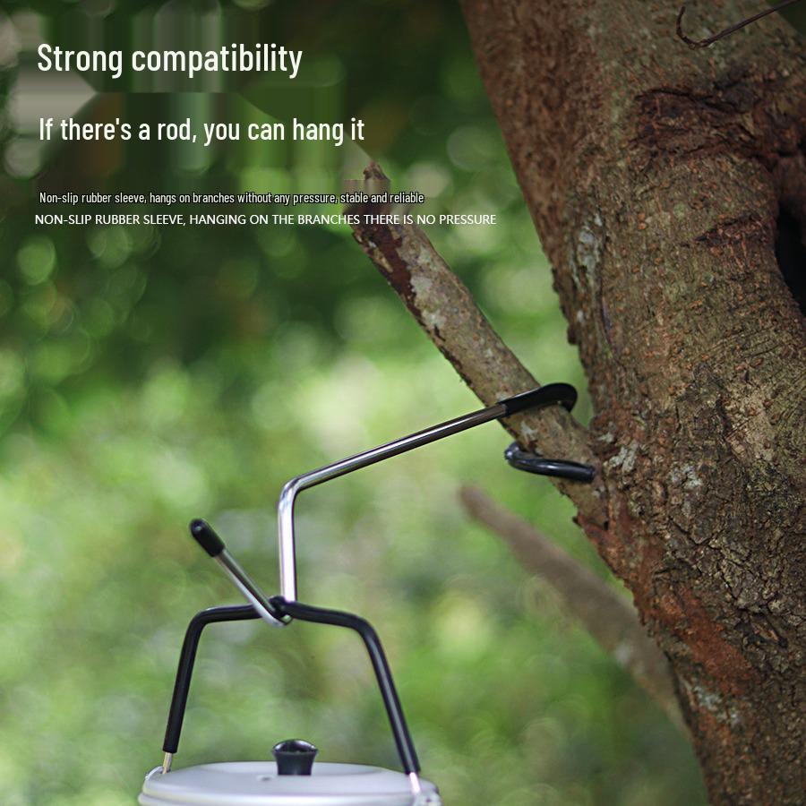 Double-Sided Multifunctional Outdoor Tent Hook for Lamp or Lantern