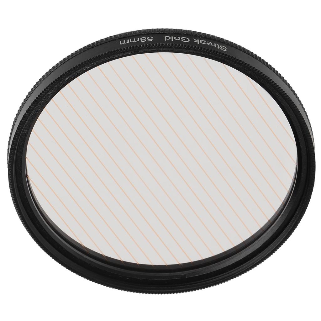 Gold Streak Anamorphic Effect Filter UHD Optical Glass Waterproof Scratch Resistant for Camera Lens