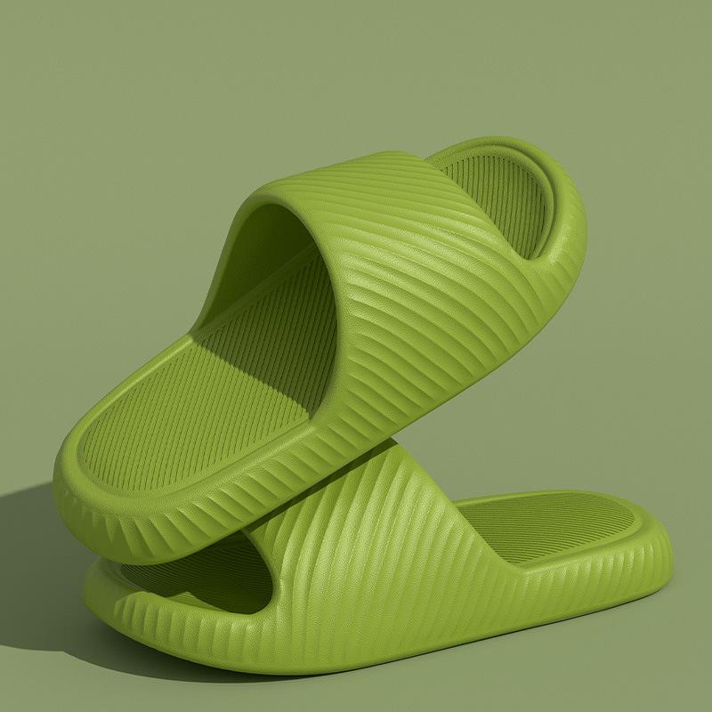 Slippers women's summer home indoor non-slip deodorant silent bath thick bottom outside wear cool slippers