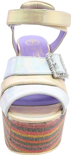 Yosuke Women's White Combination Sandals, Sizes 23.0cm-23.5cm, 4450044