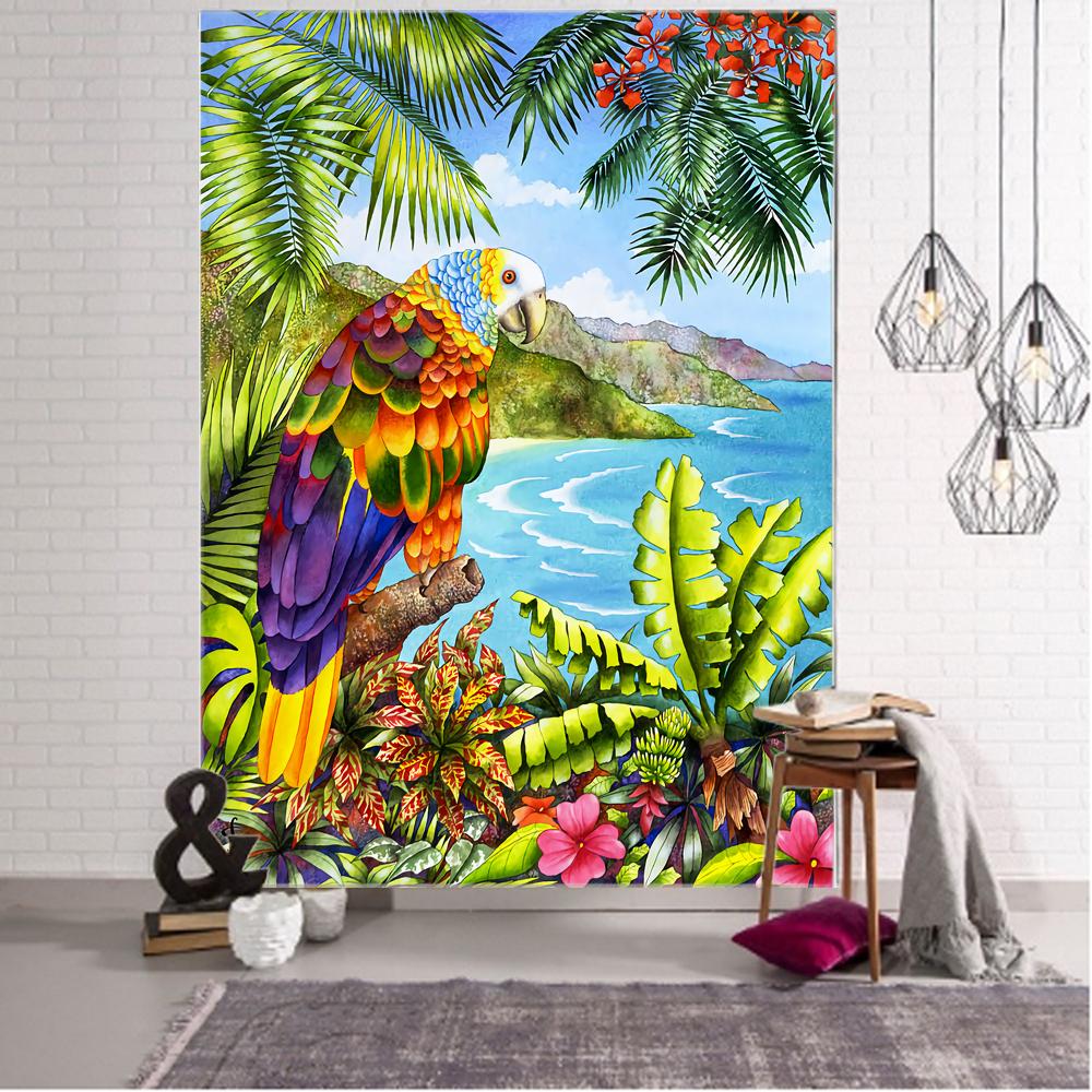 Mandala Bohemian Decorative Tapestry Home Decor Tapestry Chinese Wind Flower Bird Landscape Decorative Tapestry