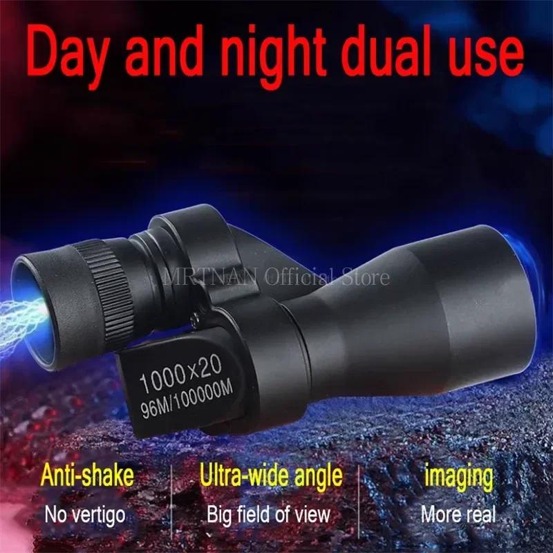 1000X20 HD Mini Monocular Telescope Outdoor Camping Telescope Eyepiece Easy to Use Telescope for Hunting Travel