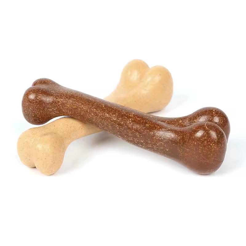 Nearly Indestructible Dog Bone Chew Toys Natural Non Toxic Anti Bite Puppy Toys For Small Medium Large Dogs Pet Dental Chewing