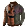 Men's Halloween Printed Corduroy Button Shirt