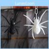 Halloween Plastic Spider Decor With Led Lights For Party Festive Decorations