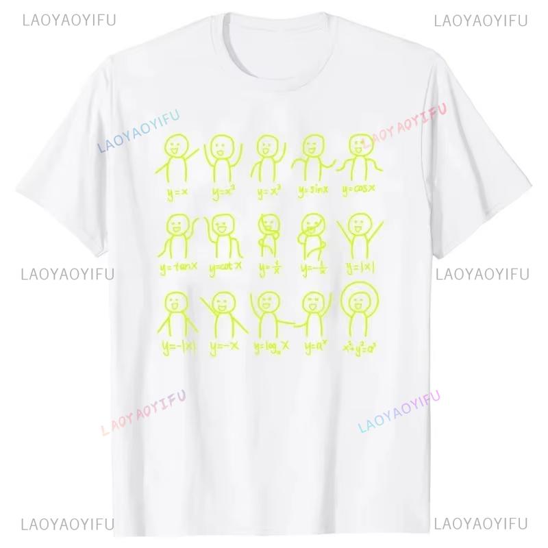2026 Funny Birthday Gift Algebra Dance Figures Math Equation T Shirts Graphic Streetwear Short Sleeve Style Printed Tshirt