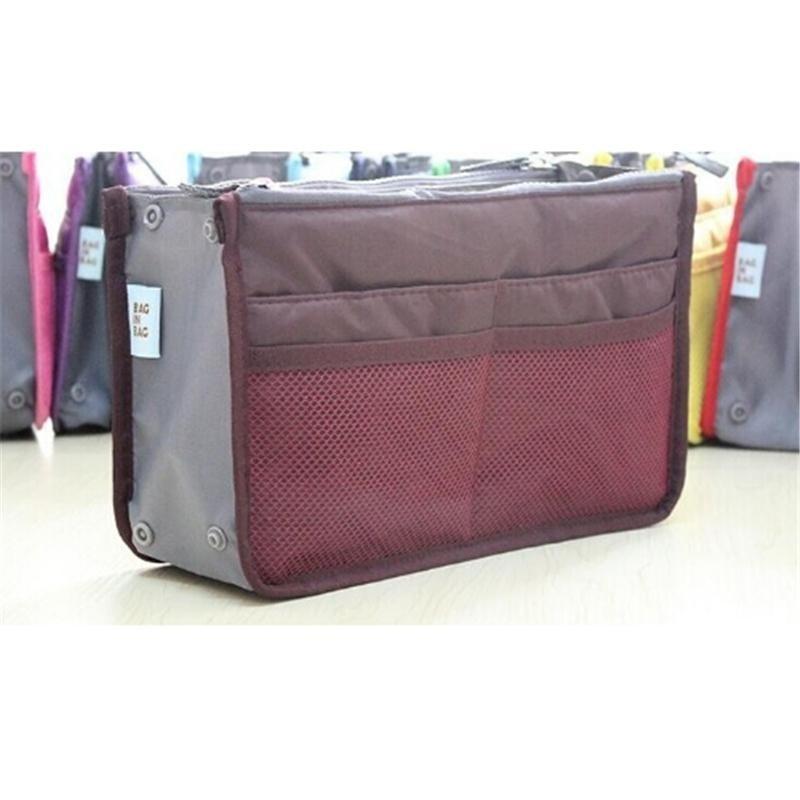 Large Storage Bag Travelling Bag Insert Liner Cosmetic Bag Hot Women Purse Handbag Organizer Travel