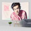 Handsome Male Celebrity Portrait Tapestry  Celebrity Photo Design Perfect for Fan Room Decoration Large Wall Hanging Artwork