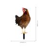 YKLU069-256 3D Rooster, Hen, Duck & Pig Outdoor Garden Decoration Plug