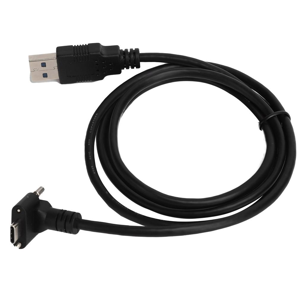 USB 3.1 TypeC to USB 3.0 Data Cable 90 Degree Lock Screw Connection Cable Adapter Conversion Cord 120cm