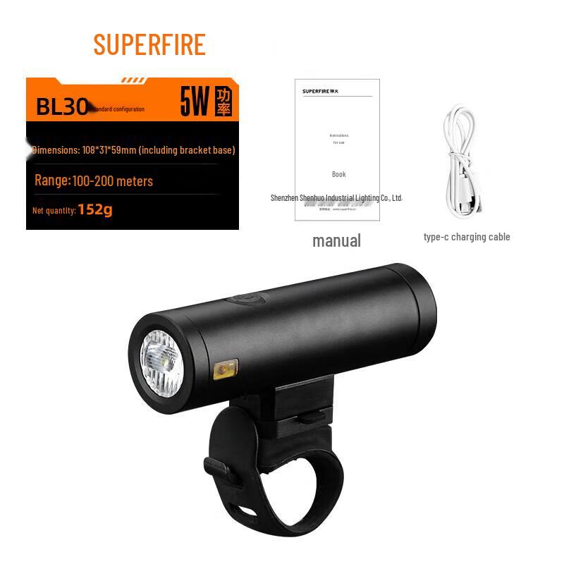 Shenhuo BL30 Rechargeable Bicycle Headlight