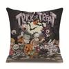 Halloween Linen Pillow Cover Printed Pillow Cover