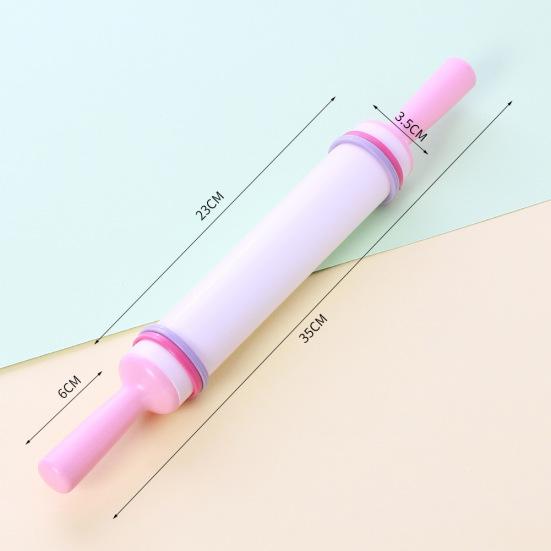 Kitchen Non-stick Cake Roller Rolling Pin Fondant Dough Pastry DIY Baking Tool