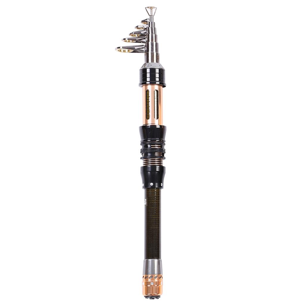Protable Super Hard Carbon Fishing Rod Ultrashort Section Mini Telescopic Sea Pole 1.3M