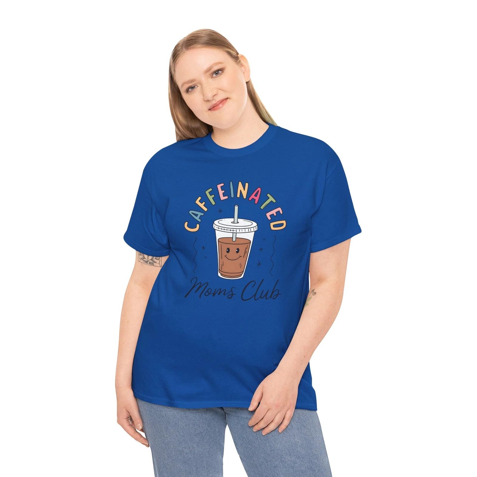 Coffee Addict T-Shirt | No Talkie Before Coffee Caffeinated Moms Club S
