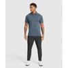 Gymshark Polo sin costuras Azul Titanio A1b1m Ucmq