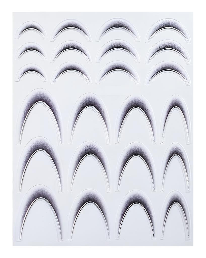 French Nail Stickers Black White Nail Art Decals Colorful Sliders Manicure Decor Gold Silver Nail Stickers